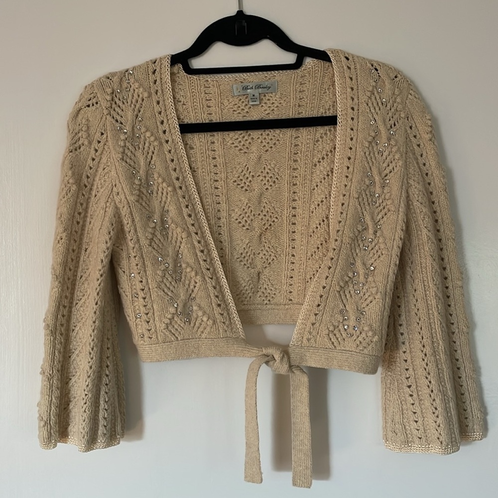 Beth Bowley Vintage-like Shrug with Diamond Details